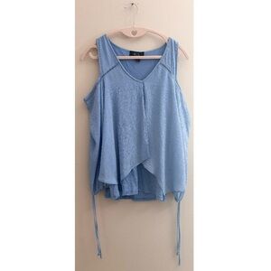 5/$15 MUST BUNDLE BCX Sky Blue Layered Tank Top